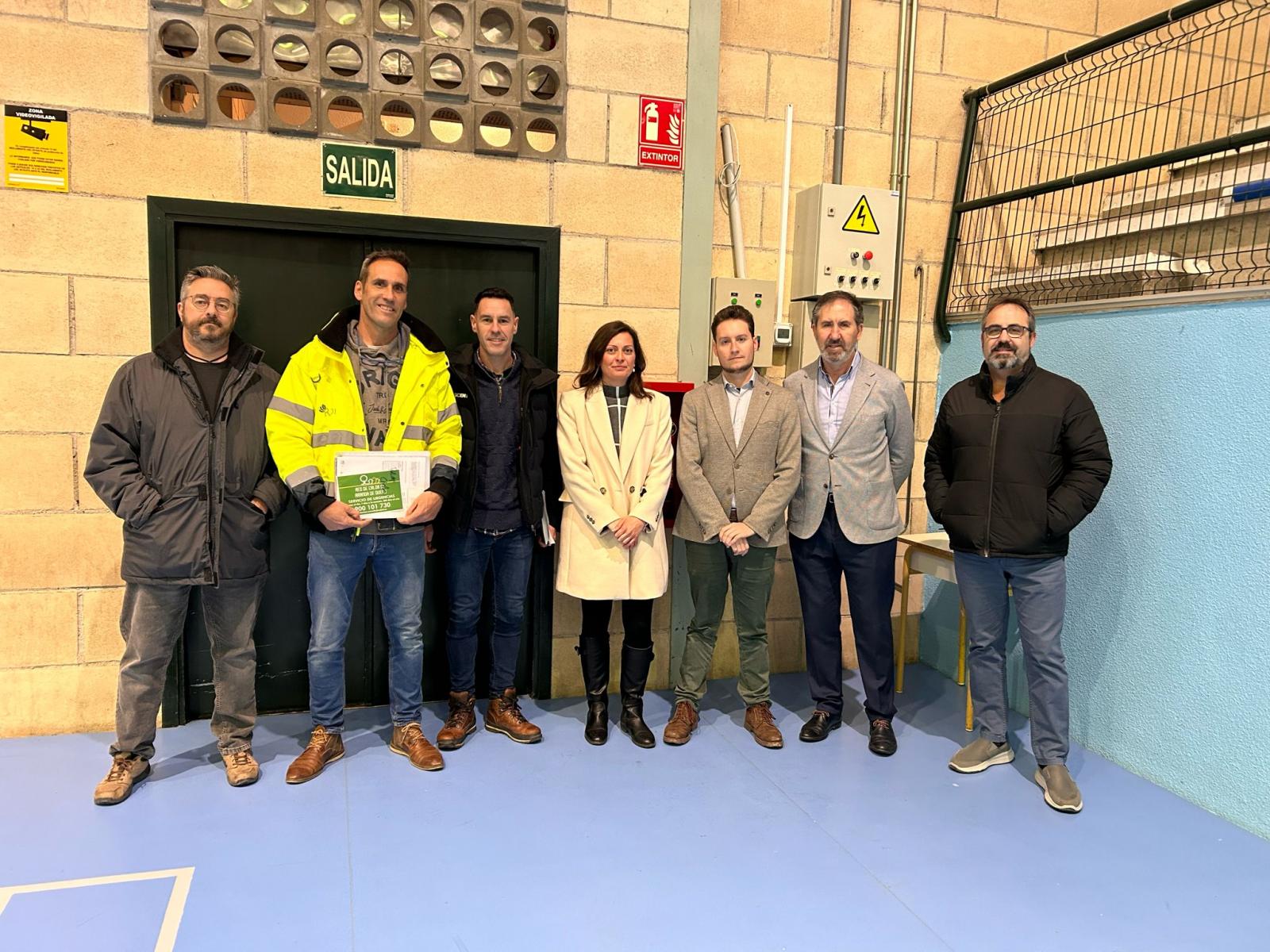Red de Calor y el ayuntamiento de Aranda de Duero inauguran el nuevo sistema de calefacción del polideportivo Chelva 
