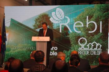 Alberto Gómez durante la inauguración en Cuenca