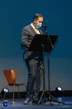 Alberto Gómez pronunciando su discurso
