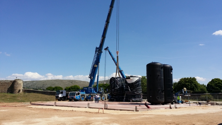 REBI SLU: Llegan a Soria las dos calderas de biomasa de la Central Térmica 