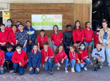 REBI SLU:  Dos clases de 6º de Primaria del colegio Trilema Soria visitan la central de biomasa de la Red de Calor