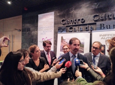 REBI SLU: Rebi presenta la Red de Aranda de Duero en la Fundación Caja de Burgos  con gran expectación 