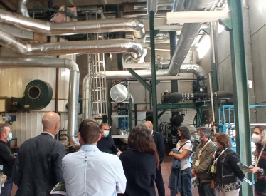 REBI SLU: La central de calor de Rebi recibe la visita del I Foro de Bioeconomía de Castilla y León